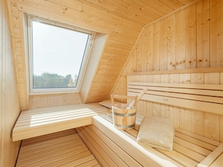 Sauna mit Boddenblick - Innenbild
