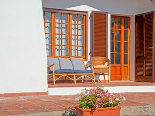 Terrasse vor dem Haus