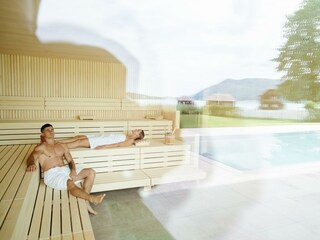 In the bathhouse in bad weather