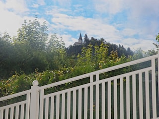 Ausblick vom Haus auf den Georgiberg