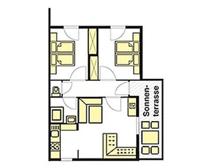 Holiday apartment Unterburg - Klopeiner See Floor Plan 41