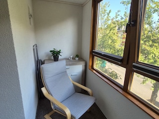 verglaster Balkon