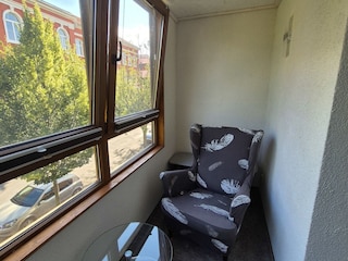 verglaster Balkon