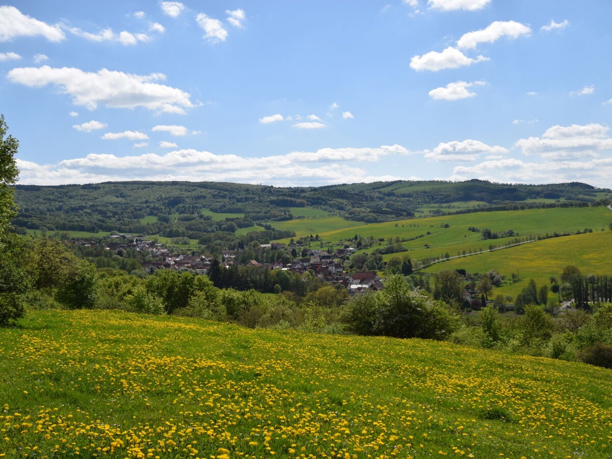 Blick auf Oberweid im Biosphärenreservat Rhön