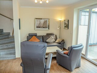 Großes, geräumiges Wohnzimmer, Esszimmer und integrierter Küche