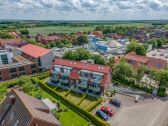 Außenansicht - Luftbildaufnahme des Ferienwohnhauses / Appartmenthaus Residenz an der Nordseetherme