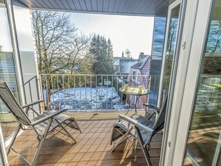 Überdachter Balkon