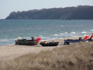 Strand direkt vor dem Objekt