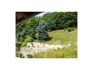 Blick vom Balkon