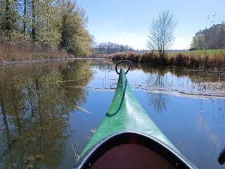 Kanufahrt vom Glammsee durch den Toenniesbach
