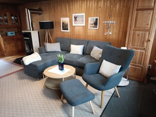 Wohnbereich mit Kaminofen