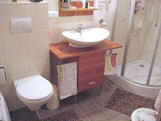 A part of the bathroom after renovation