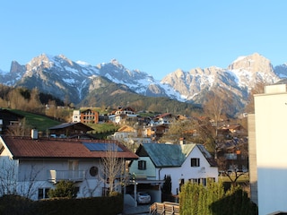 Blick vom Balkon Frühling