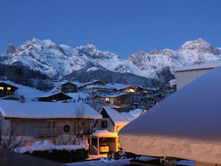 Blick vom Balkon Winter