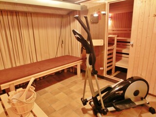 Sauna und Solarium