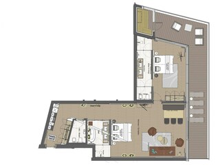 Appartement Kaltenbach Plan d'étage 13