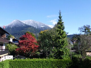 Blick vom Balkon auf den "Wank"