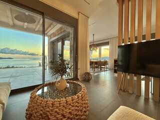 Villa Elias Methoni -Blick aus dem Wohnzimmer