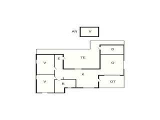 Vakantiehuis Trensum Grondplan 25