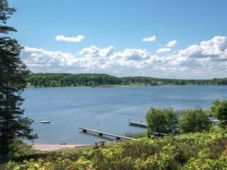 Beach and boat area of the local community