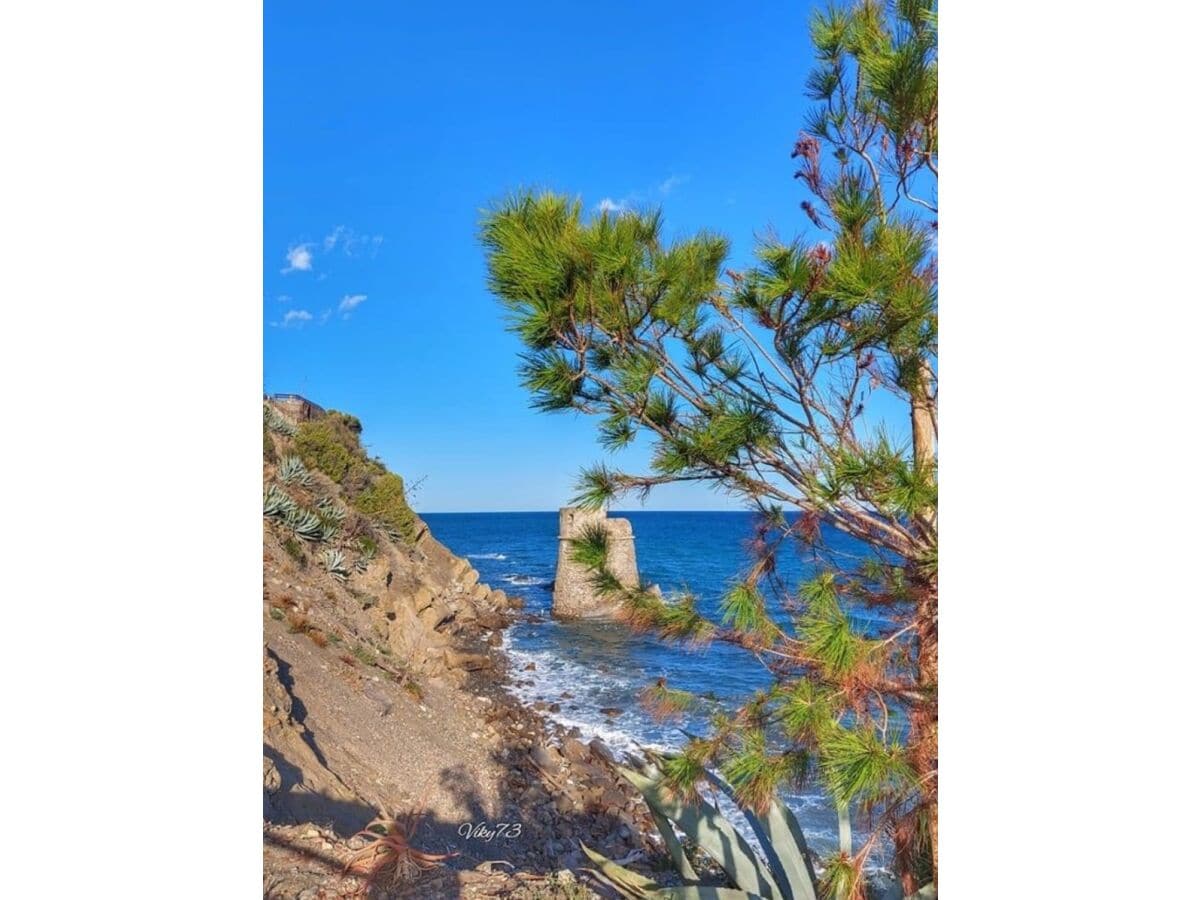 Blick von der Fahrradtour am Meer