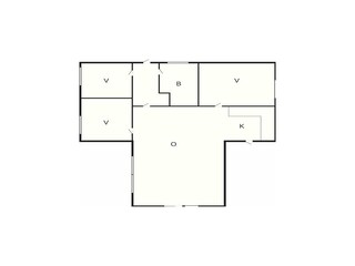 Vakantiehuis Otterup Grondplan 54