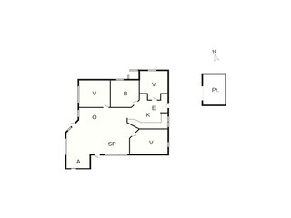 Vakantiehuis Kelstrup Strand Grondplan 36
