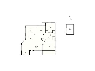 Casa de vacaciones Kelstrup Strand Plano de planta 36