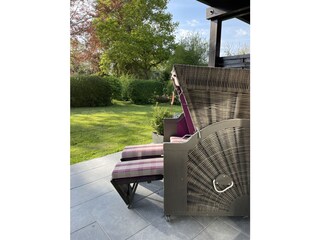 Strandkorb in süd-west Richtung