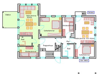 Ferienwohnung Schöna Grundriss 31