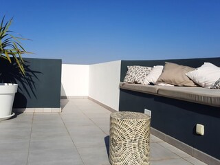 Lounge at the roof top terrace