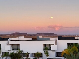 Sunset on the roof top terrace