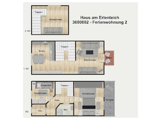 Vakantieappartement Juist Grondplan 39