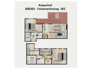 Vakantieappartement Wangerooge Grondplan 34