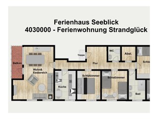 Apartamento de vacaciones Borkum Plano de planta 30