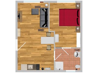 Apartamento de vacaciones Borkum Plano de planta 22