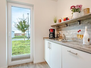 vollausgestattete Küche im Lootsen Hus by Seeblick Ferien ORO