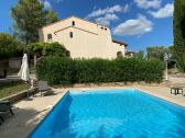 villa view from the pool