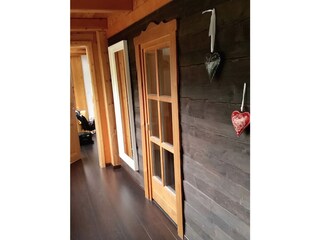 The corridor to two of the bedrooms