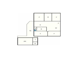 Vakantiehuis Løkken Grondplan 37