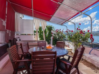 Appartement Arbanija Enregistrement extérieur 4