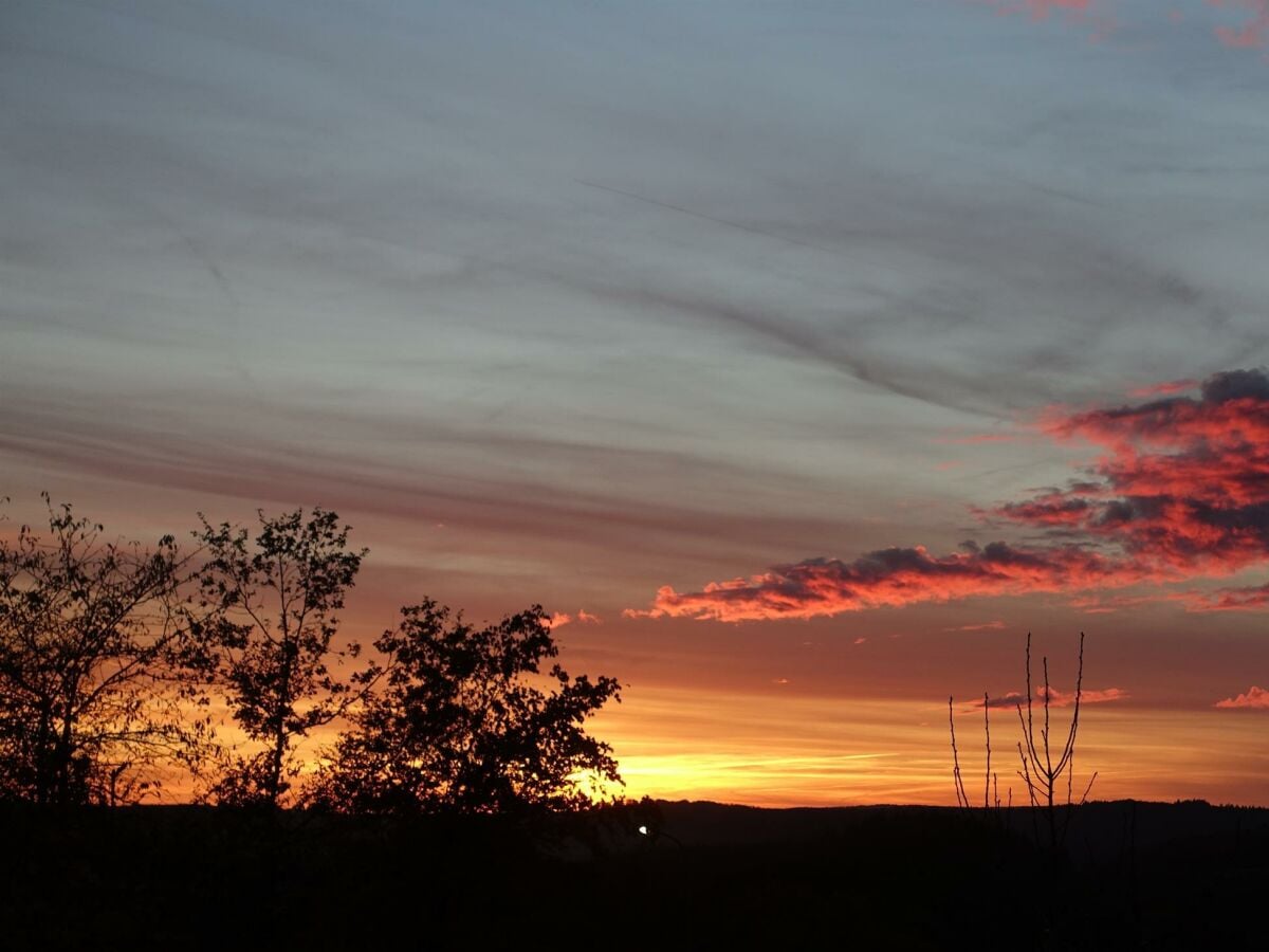 abendlicher Blick von der Terrasse