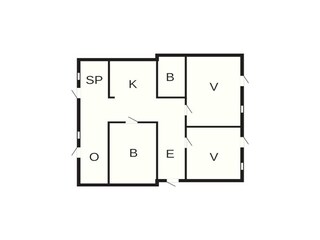 Vakantiehuis Bagenkop Grondplan 41