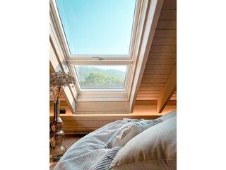 Cuddling in cozy beanbags on the gallery