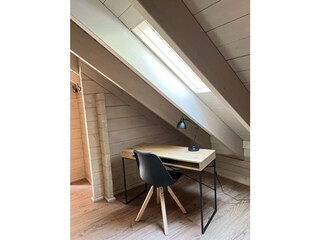 Desk in bedroom 3 on the top floor