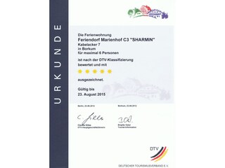 5-Sterne - Klassifizierung - DTV