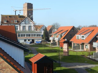 Wohnanlage, Blick auf den Alten Leuchtturm