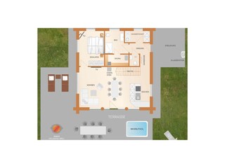 Casa de vacaciones Langweiler Plano de planta 42