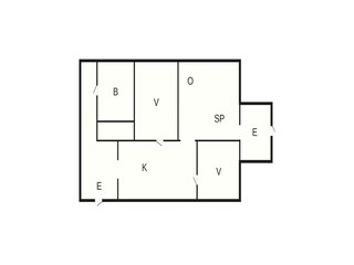 Vakantiehuis Lönashult Grondplan 5