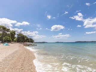 Strandimpression von Fazana mit Blick auf Nationalpark
